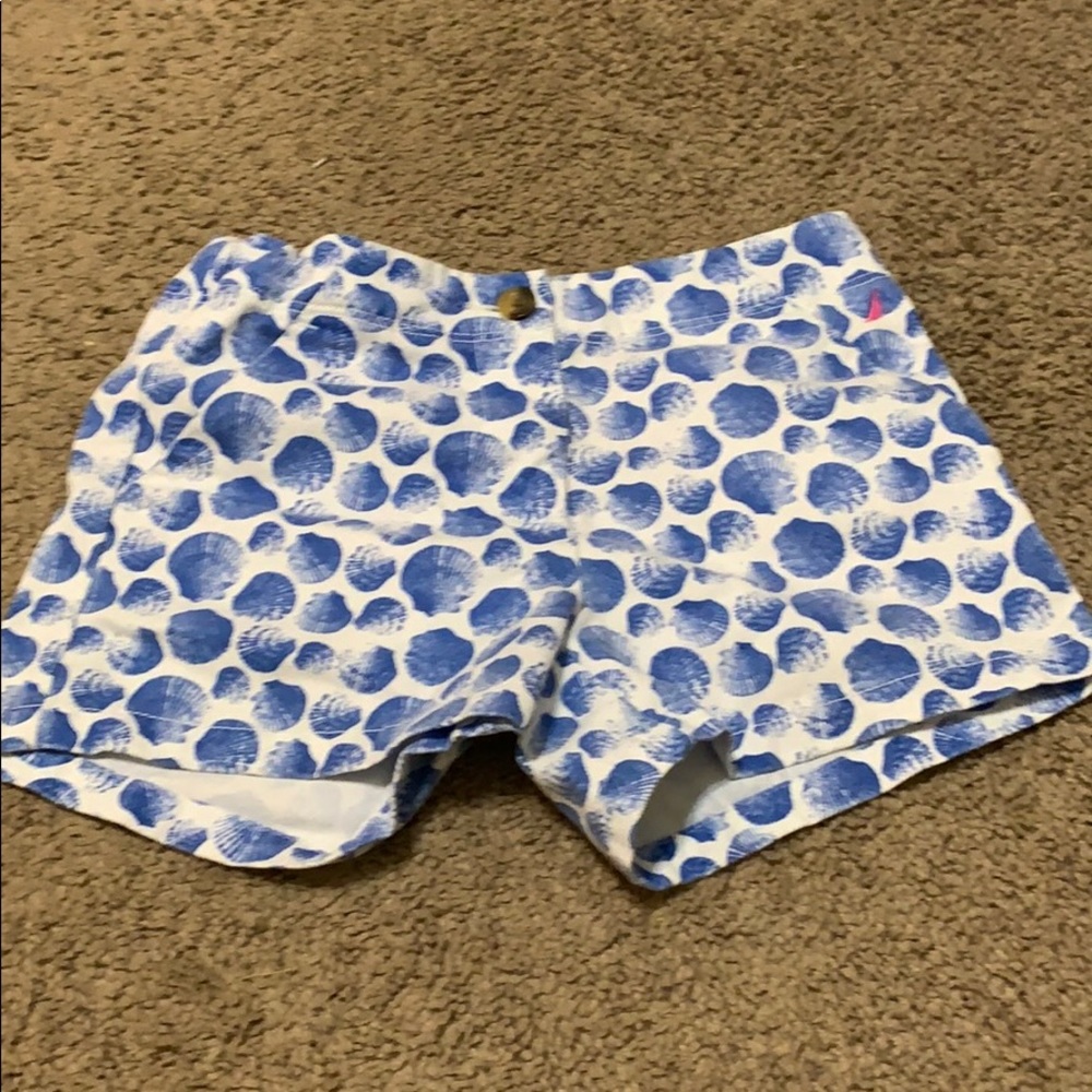 Blue Seashell Shorts